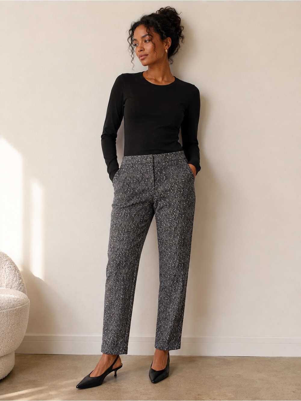 Dorothee Schumacher Slim Ankle Pants| Designer Tailored Trousers | Size 2